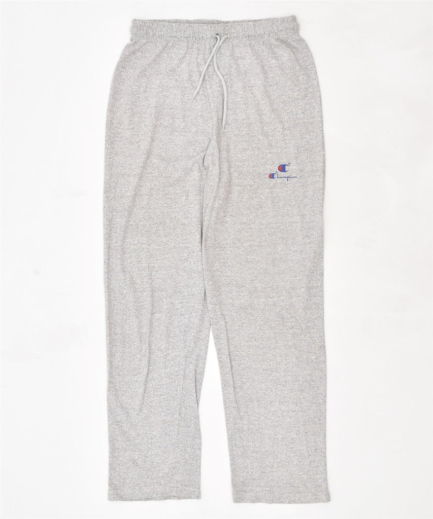 CHAMPION Womens Tracksuit Trousers UK 16 Large Grey Cotton | Vintage | Thrift | Second-Hand | Used Clothing | Messina Hembry 