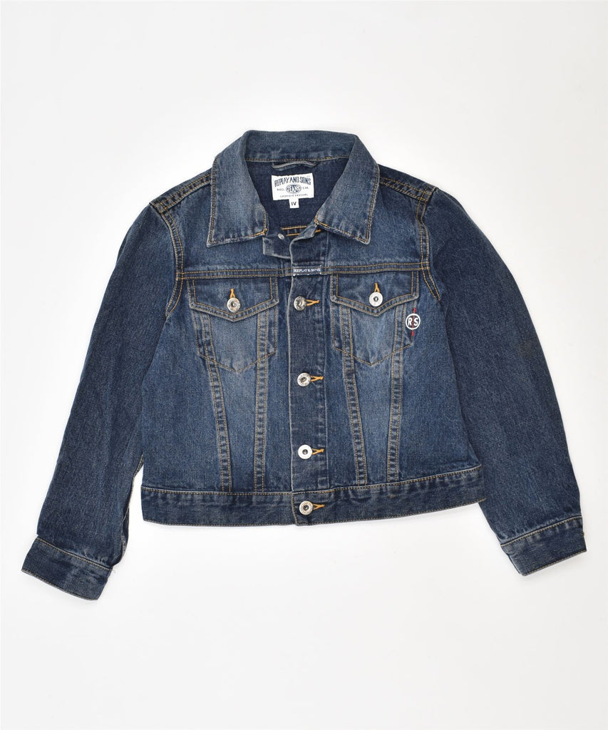 REPLAY Girls Denim Jacket 8-9 Years Blue Cotton | Vintage | Thrift | Second-Hand | Used Clothing | Messina Hembry 