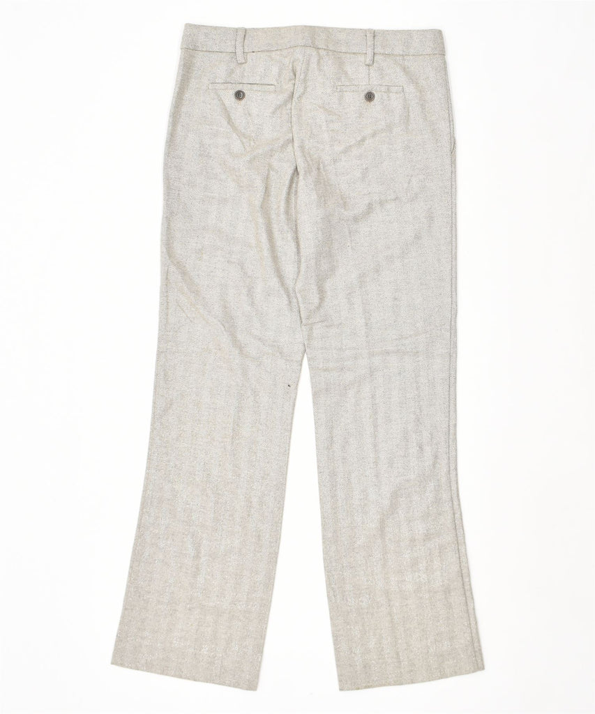 MASSIMO REBECCHI Womens Bootcut Chino Trousers IT 42 Medium W32 L31 Grey | Vintage | Thrift | Second-Hand | Used Clothing | Messina Hembry 