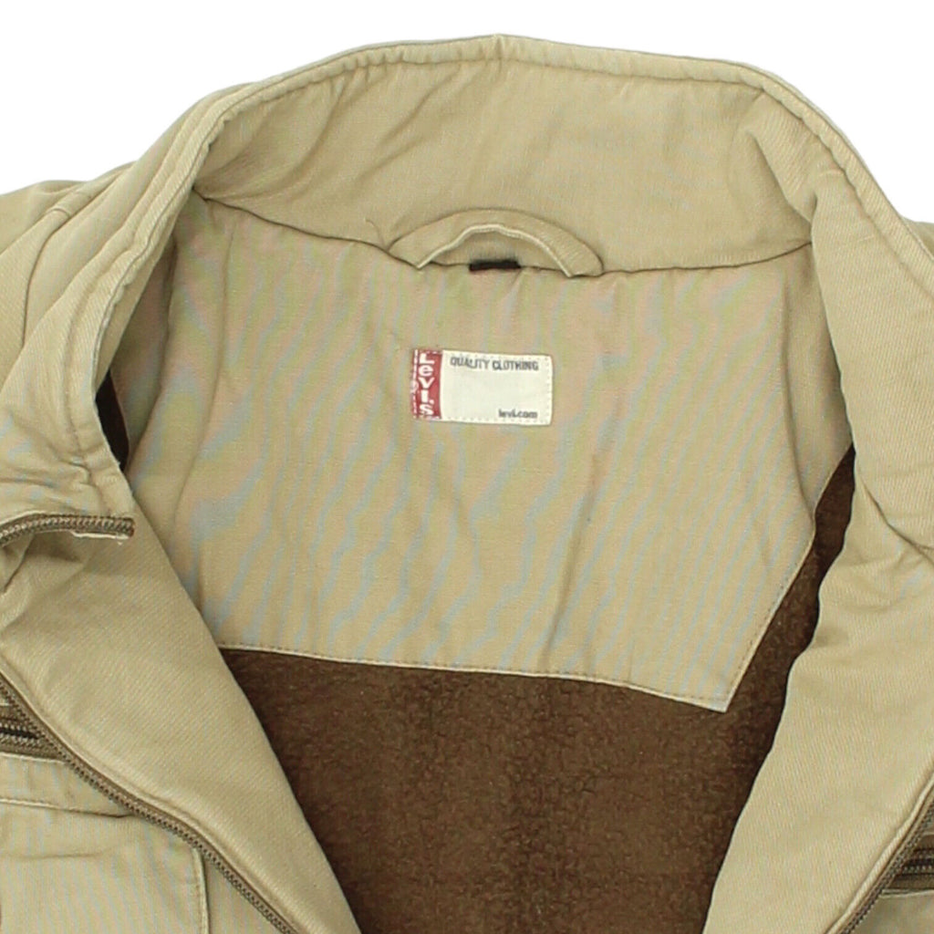 Levi's Womens Beige Fleece Lined Signature Jacket | Vintage High End Designer | Vintage Messina Hembry | Thrift | Second-Hand Messina Hembry | Used Clothing | Messina Hembry 