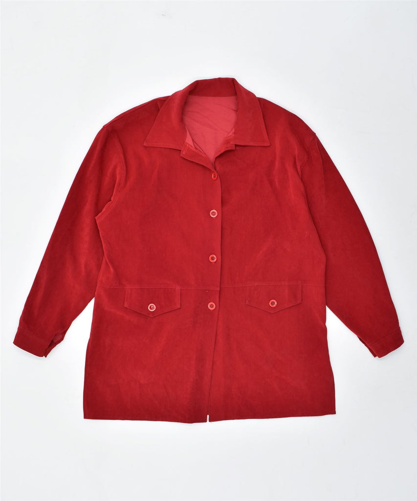 VINTAGE Womens Shirt Blouse UK 18 XL Red | Vintage | Thrift | Second-Hand | Used Clothing | Messina Hembry 