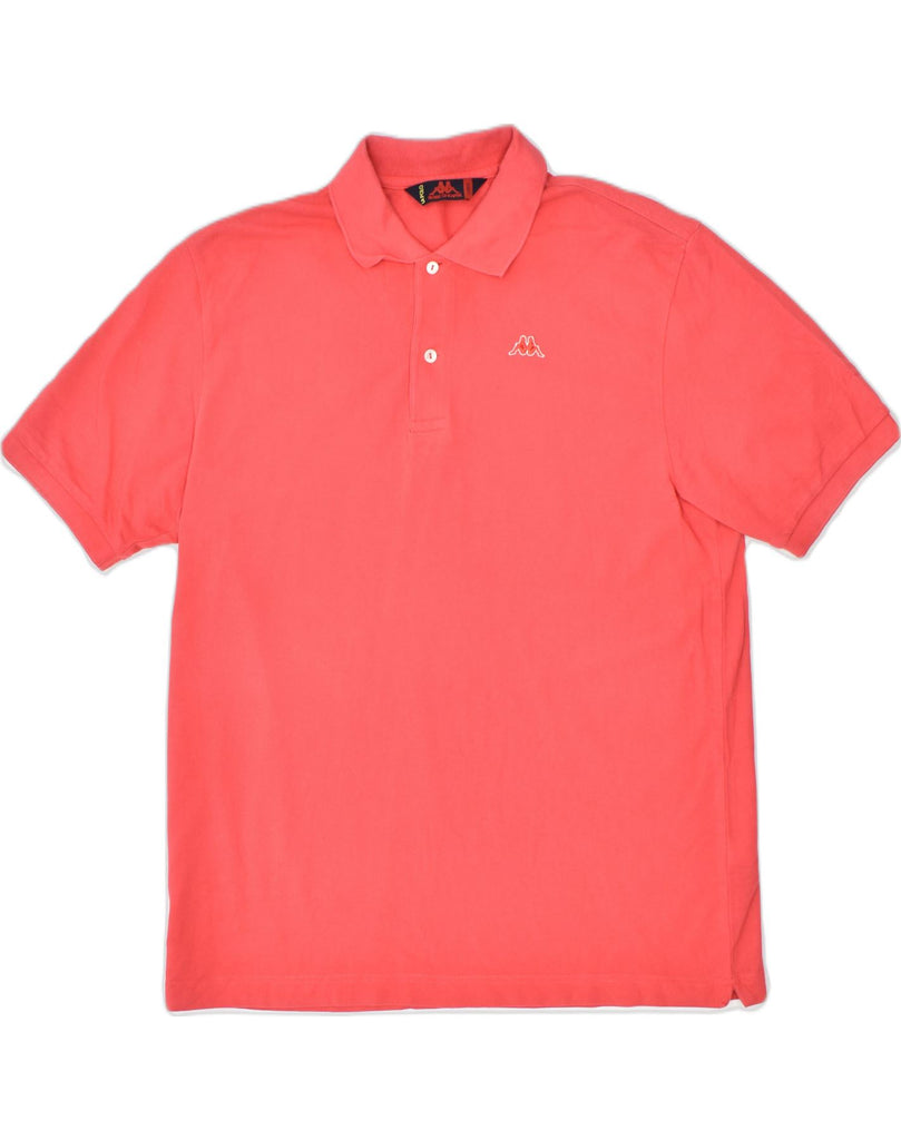KAPPA Mens Polo Shirt Large Red Cotton | Vintage | Thrift | Second-Hand | Used Clothing | Messina Hembry 
