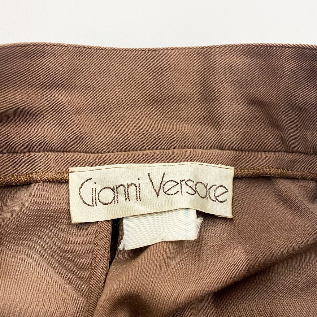 Gianni Versace Midi Wrap Skirt | Vintage Luxury High End Designer Brown VTG | Vintage Messina Hembry | Thrift | Second-Hand Messina Hembry | Used Clothing | Messina Hembry 