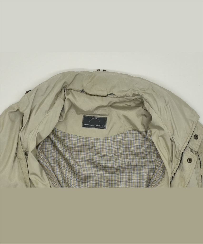 MICHAEL BOGNER Mens Windbreaker Jacket UK 44 2XL Beige | Vintage | Thrift | Second-Hand | Used Clothing | Messina Hembry 