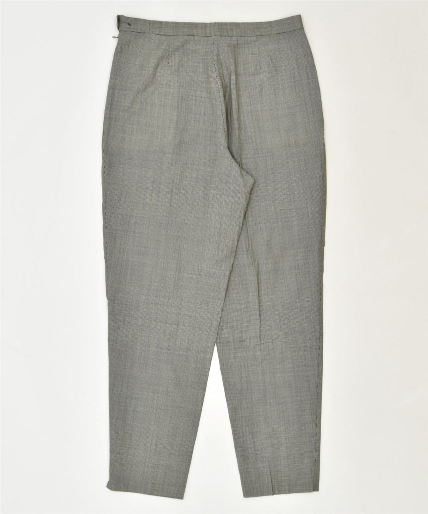 BRENDA ANHE Womens Pegged Suit Trousers W32 L29 Grey Check Wool Classic | Vintage | Thrift | Second-Hand | Used Clothing | Messina Hembry 