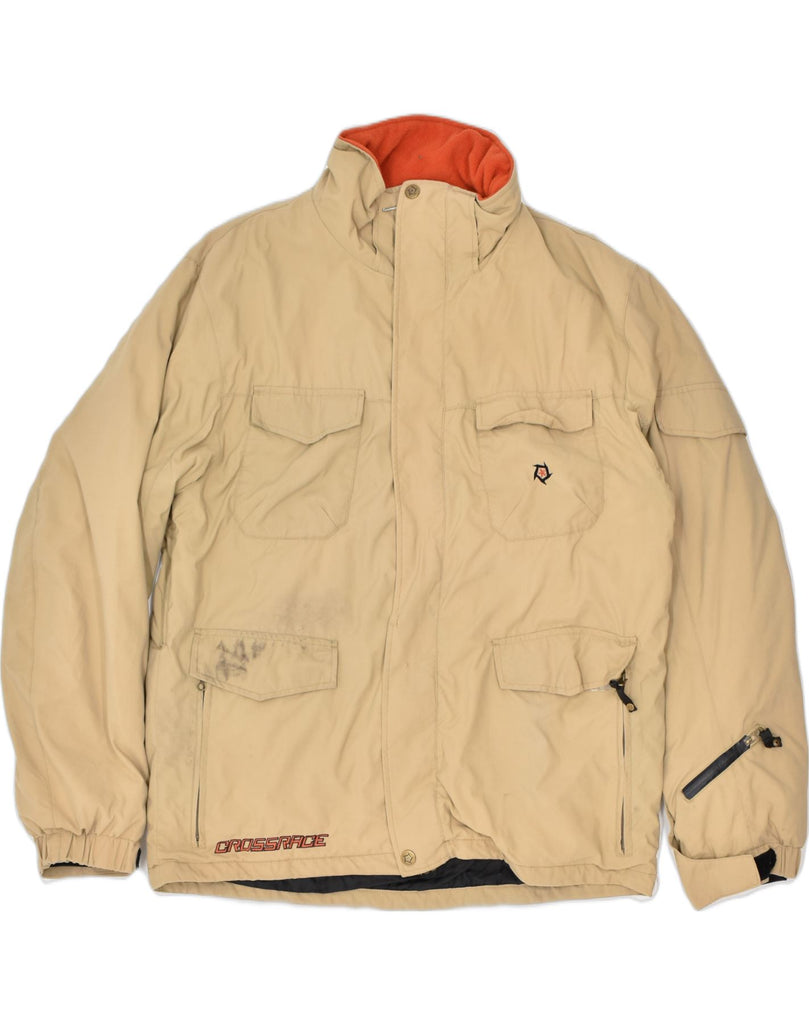 CRANE Mens Windbreaker Jacket EU 52/54 Large Beige | Vintage | Thrift | Second-Hand | Used Clothing | Messina Hembry 