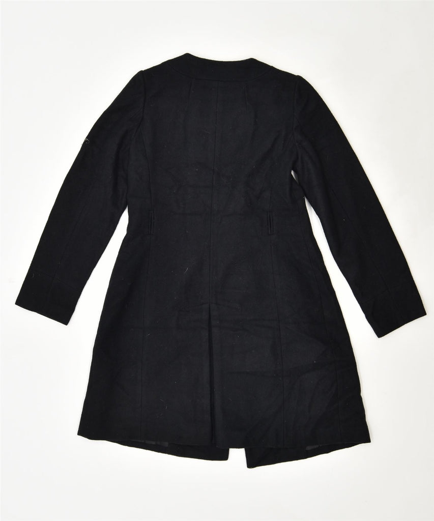 MOSSIMO Womens Double Breasted Overcoat UK 12 Medium Black Vintage | Vintage | Thrift | Second-Hand | Used Clothing | Messina Hembry 