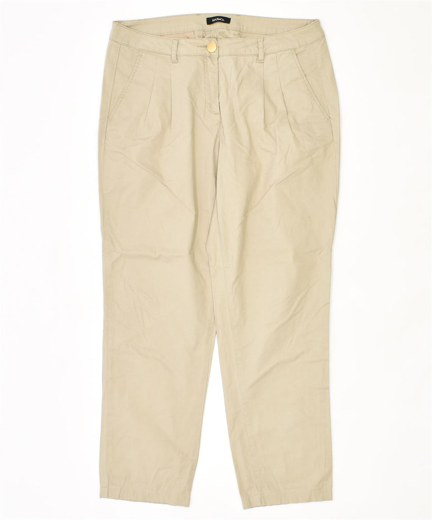 MAX & CO. Womens Slim Pegged Chino Trousers W32 L27 Beige | Vintage | Thrift | Second-Hand | Used Clothing | Messina Hembry 