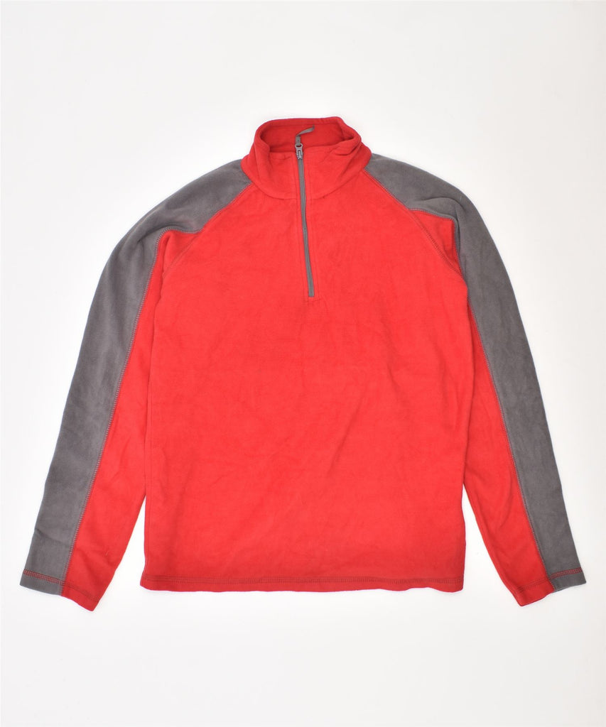 MOUNTAIN WAREHOUSE Girls Fleece Zip Neck Jumper Sweater 11-12 Years Red | Vintage | Thrift | Second-Hand | Used Clothing | Messina Hembry 