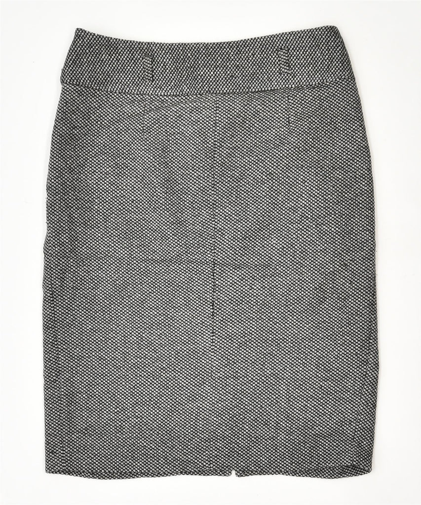 MASSIMO DUTTI Womens Pencil Skirt UK 14 Large W30 Black Wool | Vintage | Thrift | Second-Hand | Used Clothing | Messina Hembry 