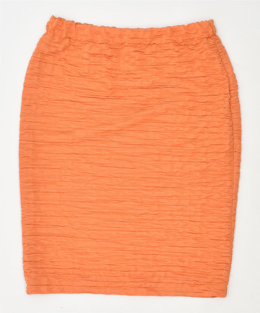 VINTAGE Womens Pencil Skirt W28 Medium Orange | Vintage | Thrift | Second-Hand | Used Clothing | Messina Hembry 