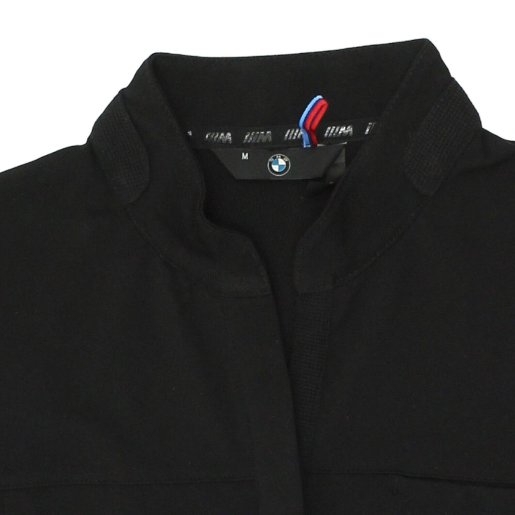 BMW Women's Black Polo Shirt | Vintage Cotton Polyester Medium Car Manufacturer | Vintage Messina Hembry | Thrift | Second-Hand Messina Hembry | Used Clothing | Messina Hembry 