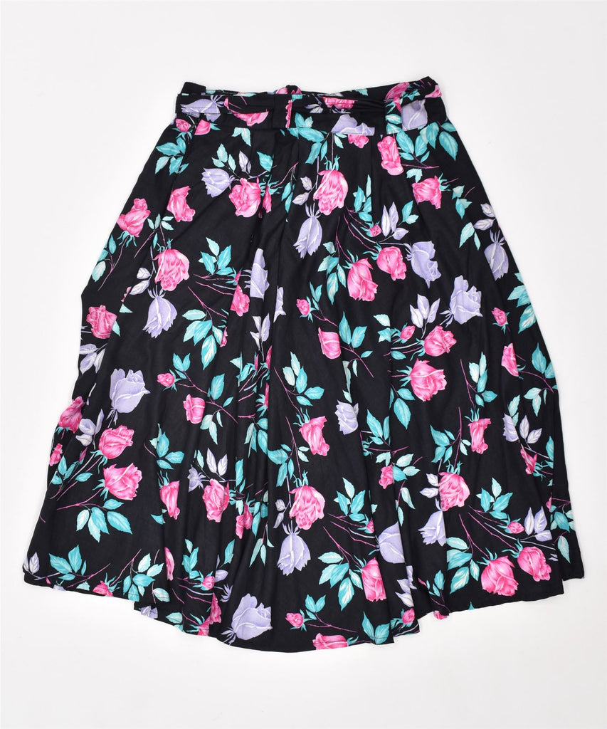 IDA ANGIOLELLI Womens High Waist Pleated Skirt IT 46 Large W29 Black | Vintage | Thrift | Second-Hand | Used Clothing | Messina Hembry 