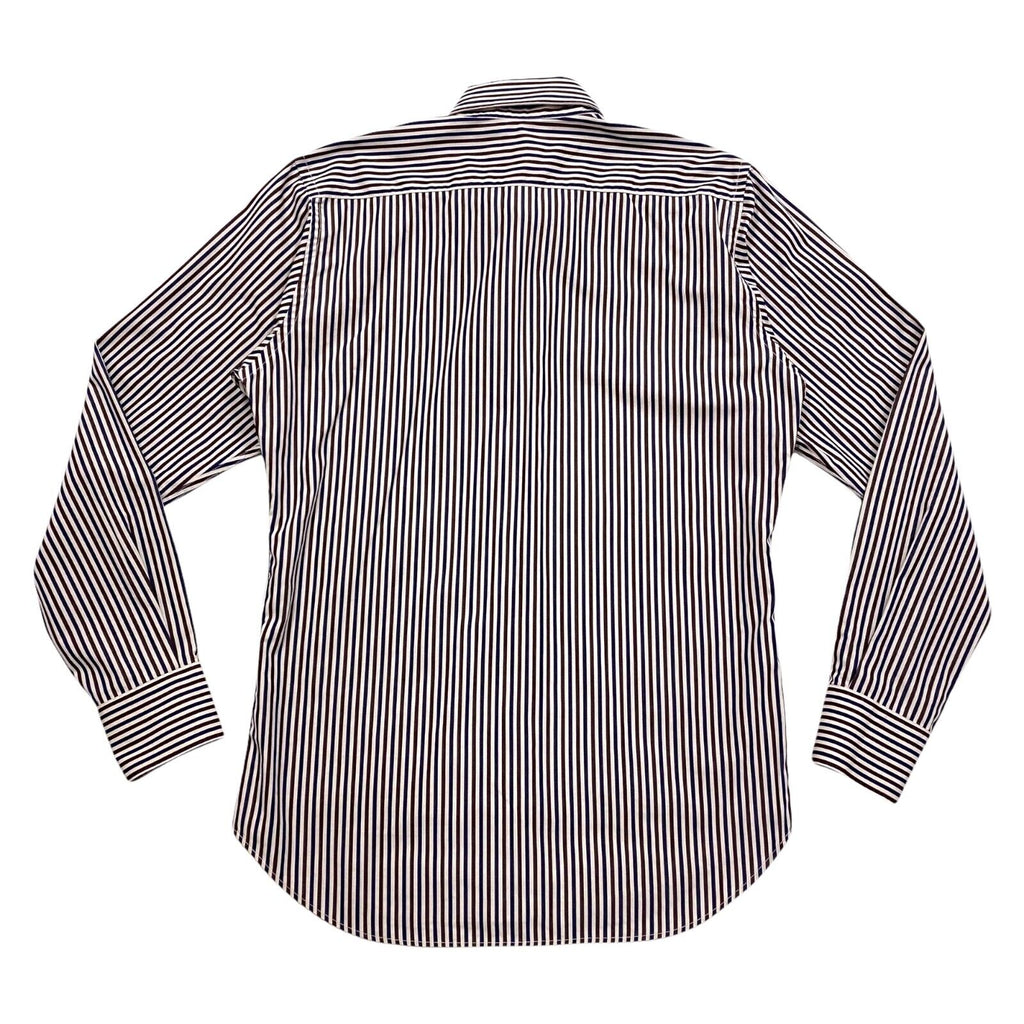 Etro Striped Button Down Collar Shirt | Vintage High End Luxury Designer VTG | Vintage Messina Hembry | Thrift | Second-Hand Messina Hembry | Used Clothing | Messina Hembry 