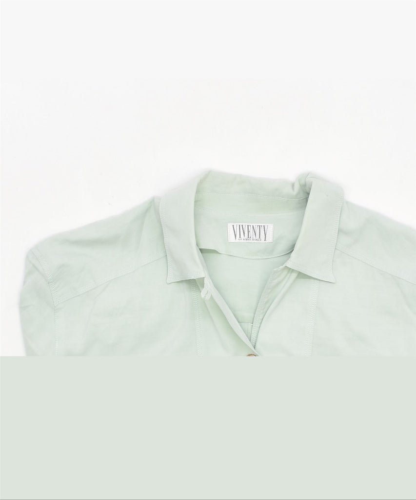 VIVENTY Womens Shirt UK 14 Large Green Vintage | Vintage | Thrift | Second-Hand | Used Clothing | Messina Hembry 