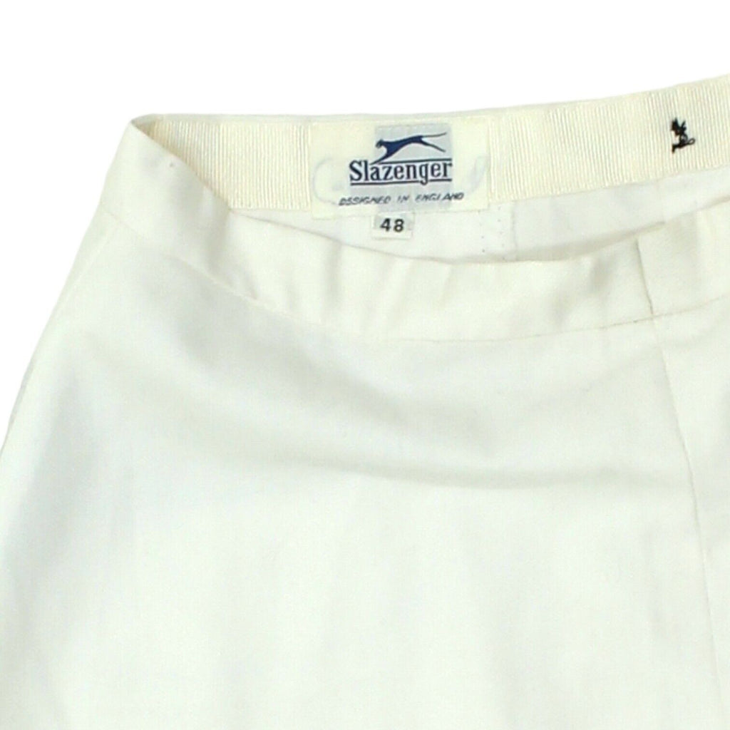 Slazenger Womens White Cotton Button Up Short Skirt | Vintage Designer Sports | Vintage Messina Hembry | Thrift | Second-Hand Messina Hembry | Used Clothing | Messina Hembry 