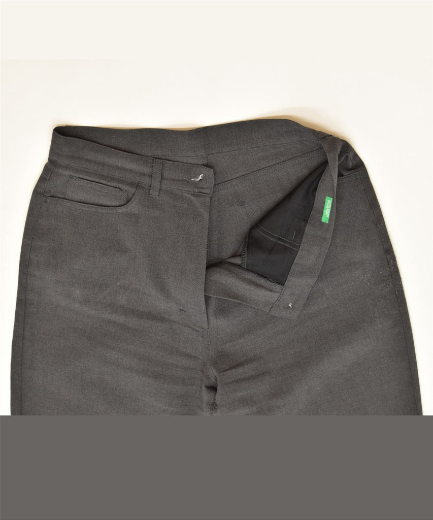 BENETTON Womens Slim Casual Trousers W29 L29 Grey | Vintage | Thrift | Second-Hand | Used Clothing | Messina Hembry 