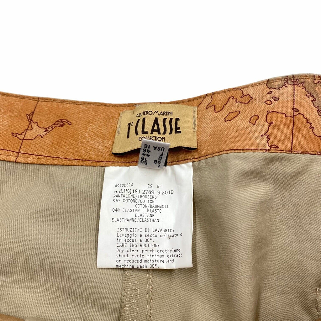 Alviero Martini 1A Classe Women's Chino Trousers | Vintage Designer Beige VTG | Vintage Messina Hembry | Thrift | Second-Hand Messina Hembry | Used Clothing | Messina Hembry 