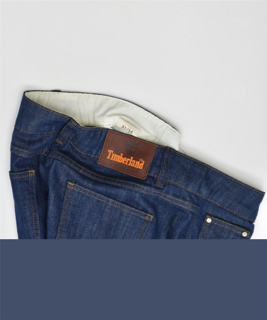 TIMBERLAND Mens Slim Casual Trousers W31 L29 Navy Blue Cotton | Vintage | Thrift | Second-Hand | Used Clothing | Messina Hembry 