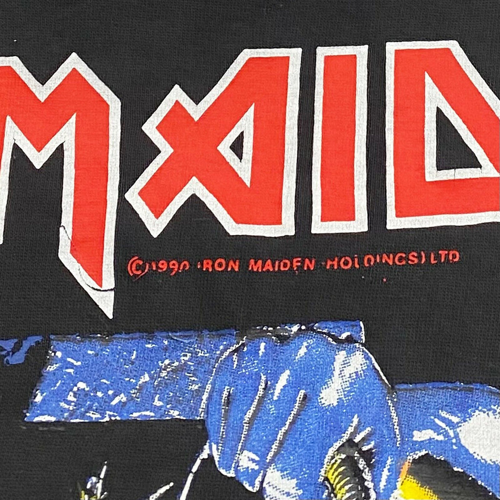 Iron Maiden No Prayer For The Dying Tshirt | Vintage 90s Heavy Metal Band Music | Vintage Messina Hembry | Thrift | Second-Hand Messina Hembry | Used Clothing | Messina Hembry 