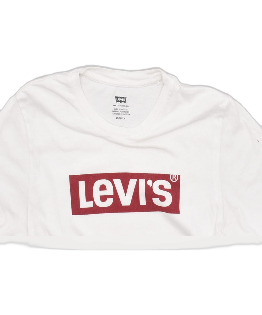 LEVI'S Mens Graphic Graphic T-Shirt Top XS White | Vintage | Thrift | Second-Hand | Used Clothing | Messina Hembry 