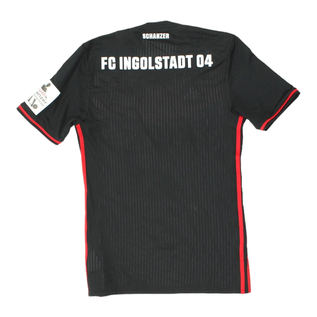 FC Ingolstadt 04 2016-17 Adidas Womens Black Away Shirt | Football Sportswear | Vintage Messina Hembry | Thrift | Second-Hand Messina Hembry | Used Clothing | Messina Hembry 