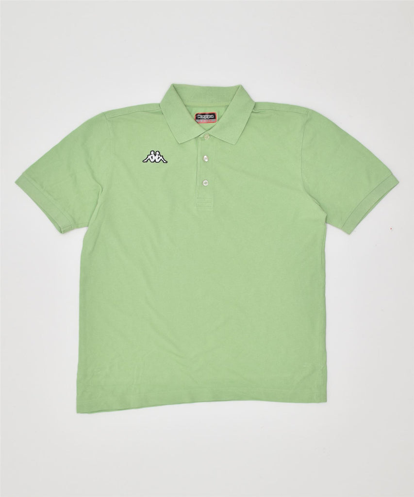 KAPPA Mens Polo Shirt Large Green Cotton | Vintage | Thrift | Second-Hand | Used Clothing | Messina Hembry 