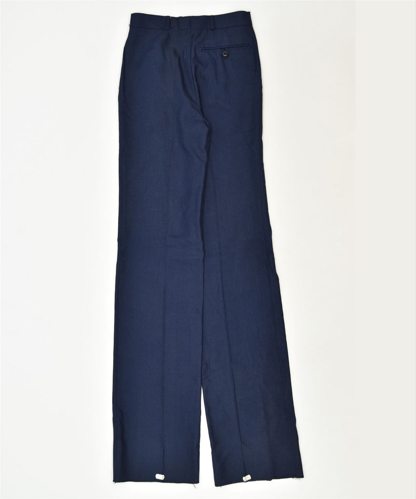 VINTAGE Womens Flare Trousers W26 L38 Navy Blue Classic | Vintage | Thrift | Second-Hand | Used Clothing | Messina Hembry 