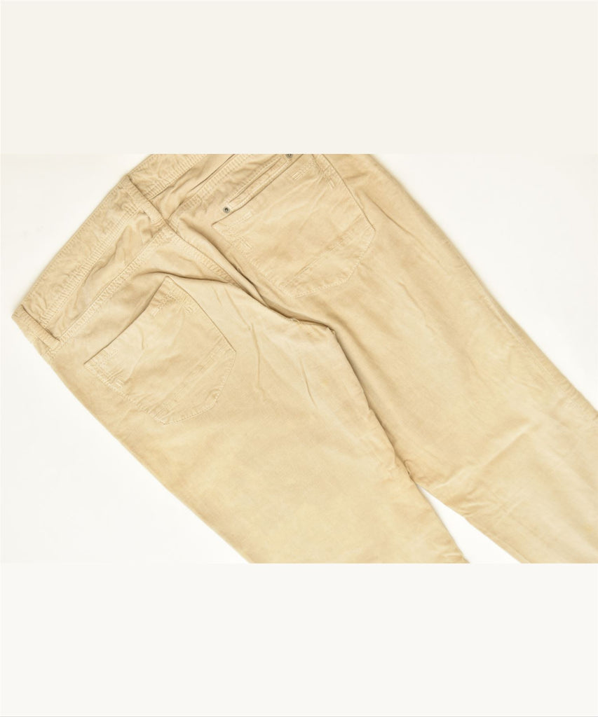 MASSIMO DUTTI Womens Slim Casual Trousers W30 L32 Beige Cotton Classic | Vintage | Thrift | Second-Hand | Used Clothing | Messina Hembry 