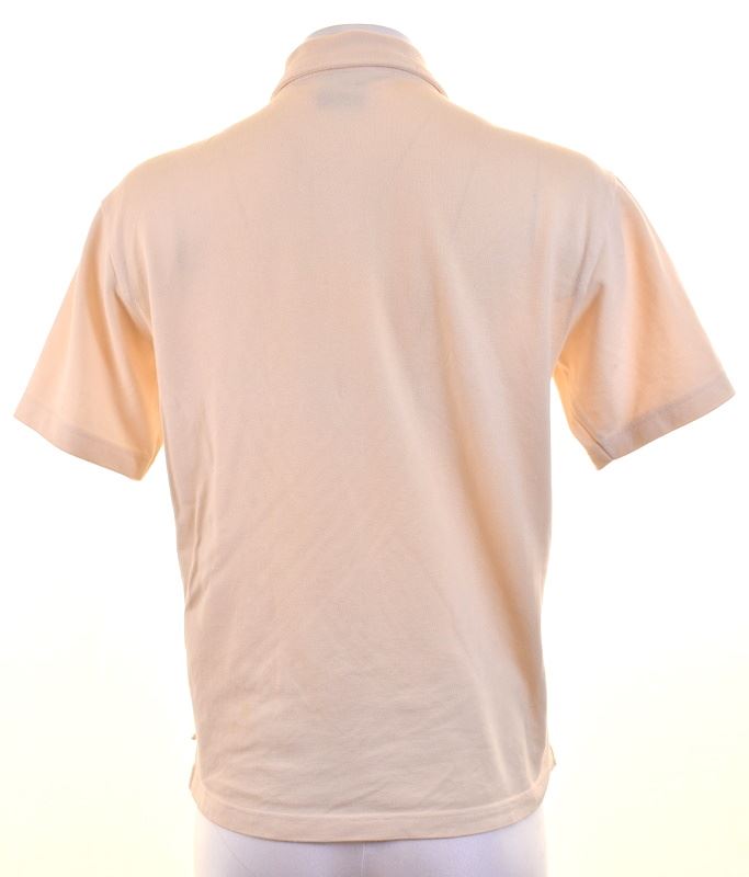 ASICS Womens Shirt Short Sleeve Size 14 Medium Beige Cotton - Second Hand & Vintage Designer Clothing - Messina Hembry