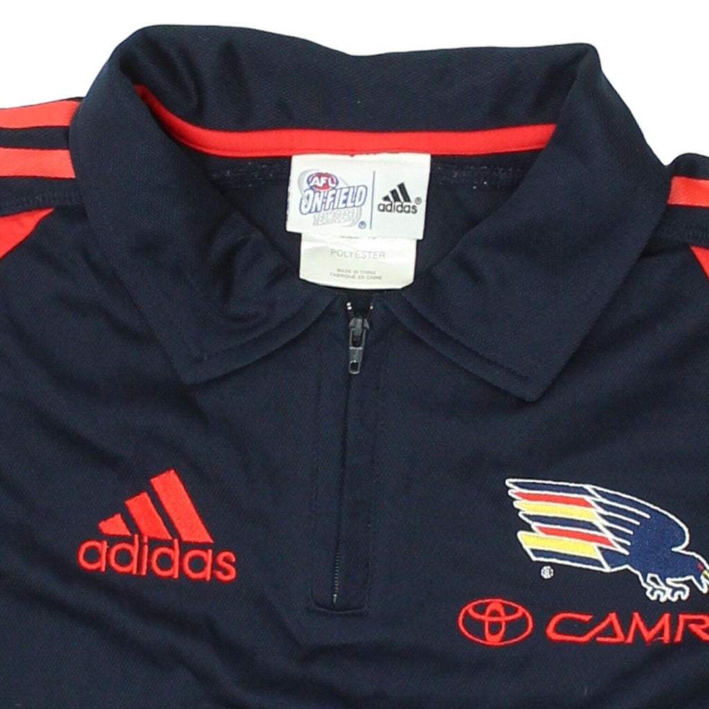 Adelaide Crows Kids Navy Blue Polo Shirt | Vintage AFL Australian Football VTG | Vintage Messina Hembry | Thrift | Second-Hand Messina Hembry | Used Clothing | Messina Hembry 