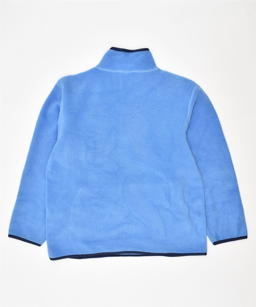 CHAMPION Girls Fleece Zip Neck Jumper Sweater 11-12 Years Blue Polyester | Vintage | Thrift | Second-Hand | Used Clothing | Messina Hembry 