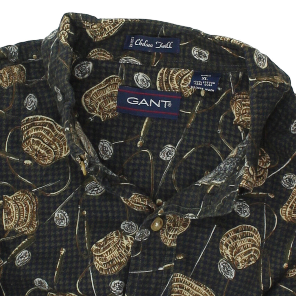 GANT Chelsea Twill All Over Print Button Down Collar Shirt | Vintage Designer | Vintage Messina Hembry | Thrift | Second-Hand Messina Hembry | Used Clothing | Messina Hembry 