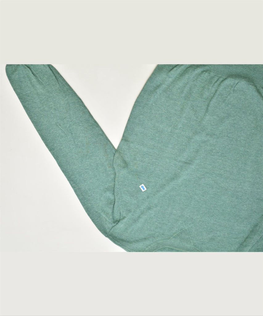 J. CREW Mens Slim Crew Neck Jumper Sweater Medium Green Cotton | Vintage | Thrift | Second-Hand | Used Clothing | Messina Hembry 