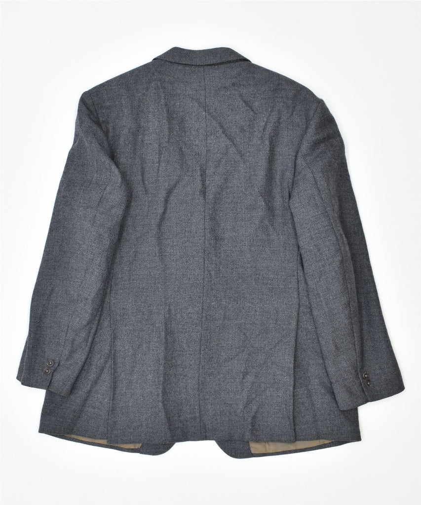 DAKS Mens Oversized 2 Button Blazer Jacket IT 46 Small Grey Wool | Vintage | Thrift | Second-Hand | Used Clothing | Messina Hembry 