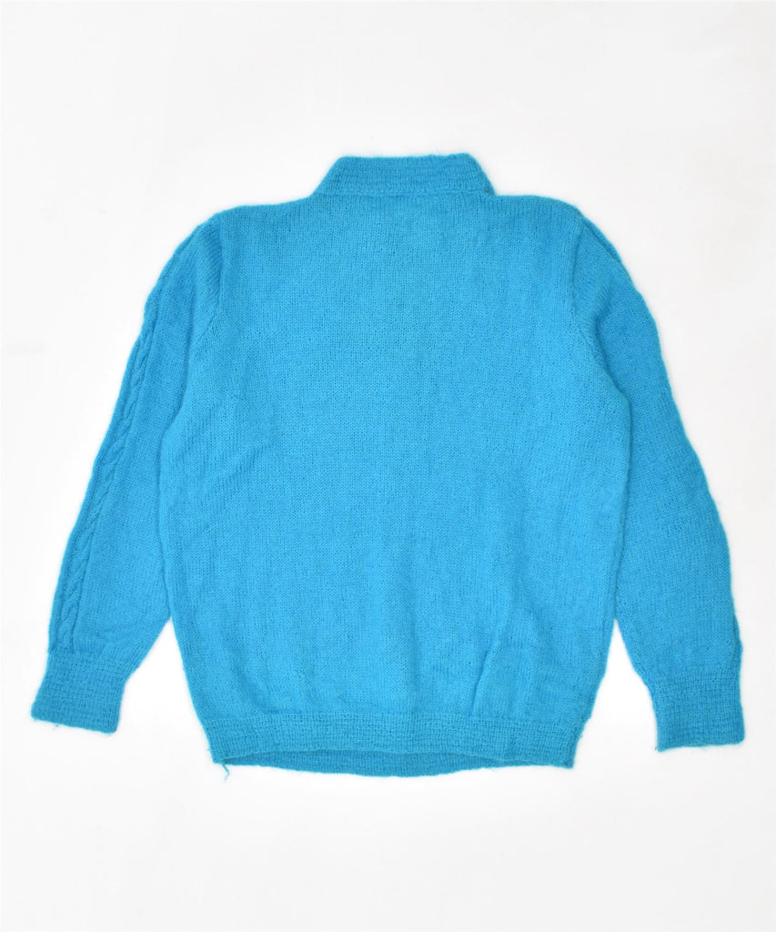 VINTAGE Womens Crew Neck Jumper Sweater UK 14 Medium Blue | Vintage | Thrift | Second-Hand | Used Clothing | Messina Hembry 