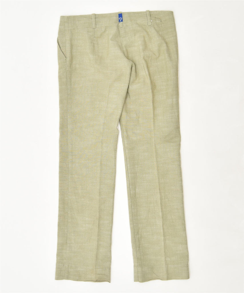 JONYX Womens Loose Fit Suit Trousers W32 L31 Khaki Cotton Vintage | Vintage | Thrift | Second-Hand | Used Clothing | Messina Hembry 