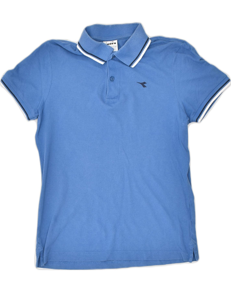 DIADORA Mens Polo Shirt XS Blue Cotton | Vintage | Thrift | Second-Hand | Used Clothing | Messina Hembry 