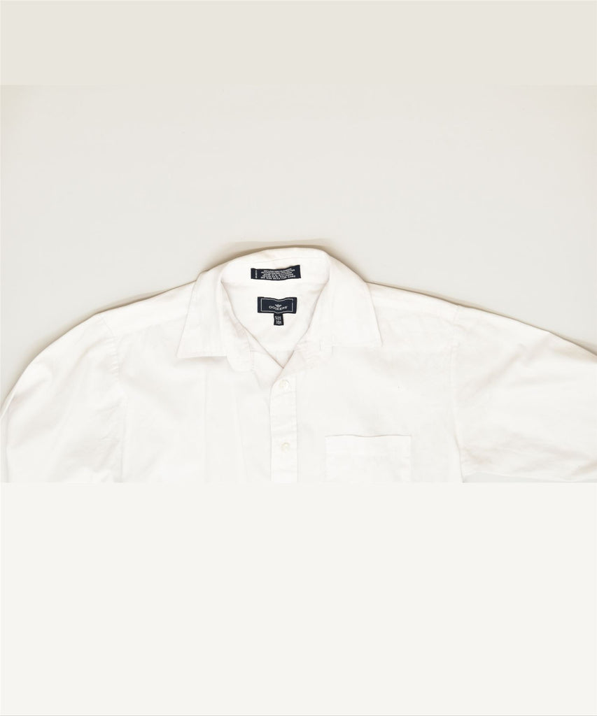 DOCKERS Boys Shirt 13-14 Years White Cotton Classic | Vintage | Thrift | Second-Hand | Used Clothing | Messina Hembry 