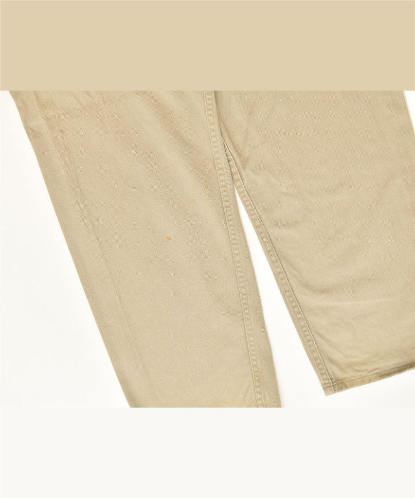 CALVIN KLEIN Womens Slim Casual Trousers W36 L34 Beige Cotton Classic | Vintage | Thrift | Second-Hand | Used Clothing | Messina Hembry 