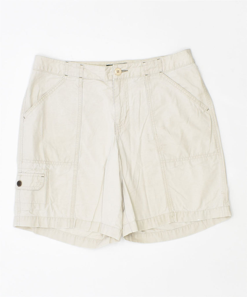 EDDIE BAUER Womens Chino Shorts US 8 Medium W32 Beige Cotton | Vintage | Thrift | Second-Hand | Used Clothing | Messina Hembry 