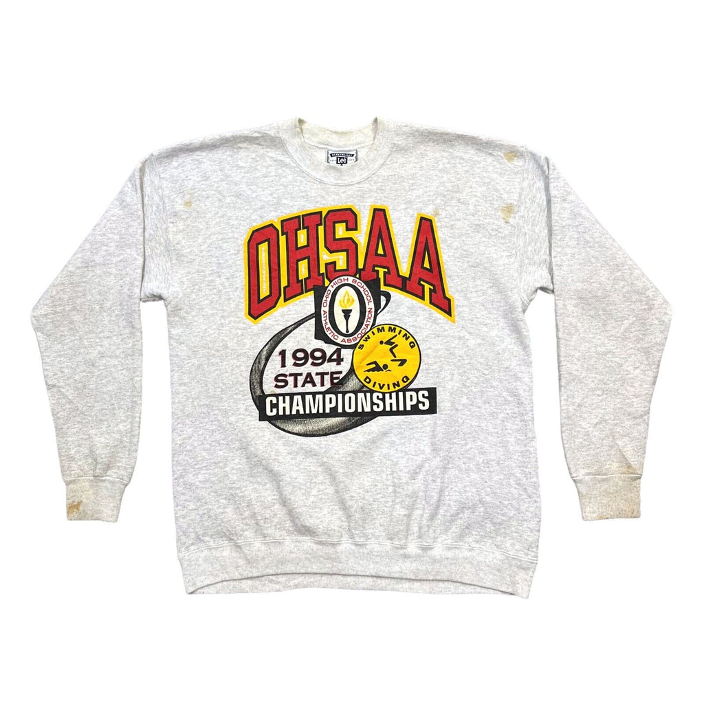 Ohio High School Swimming Diving 1994 State Champions Sweatshirt | Vintage 90s | Vintage Messina Hembry | Thrift | Second-Hand Messina Hembry | Used Clothing | Messina Hembry 