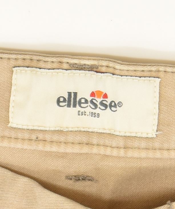 ELLESSE Womens Slim Trousers IT 44 Medium W32 L27 Beige Cotton Classic | Vintage | Thrift | Second-Hand | Used Clothing | Messina Hembry 