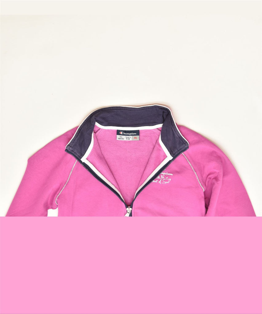 CHAMPION Girls Tracksuit Top Jacket 9-10 Years Medium Pink Classic | Vintage | Thrift | Second-Hand | Used Clothing | Messina Hembry 