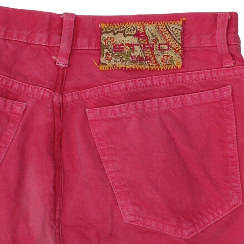 Etro Women's Pink Flared Jeans | Vintage Designer Denim Trousers VTG | Vintage Messina Hembry | Thrift | Second-Hand Messina Hembry | Used Clothing | Messina Hembry 