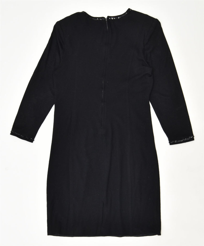 PAMELA Womens Shift Dress IT 48 Large Black | Vintage | Thrift | Second-Hand | Used Clothing | Messina Hembry 