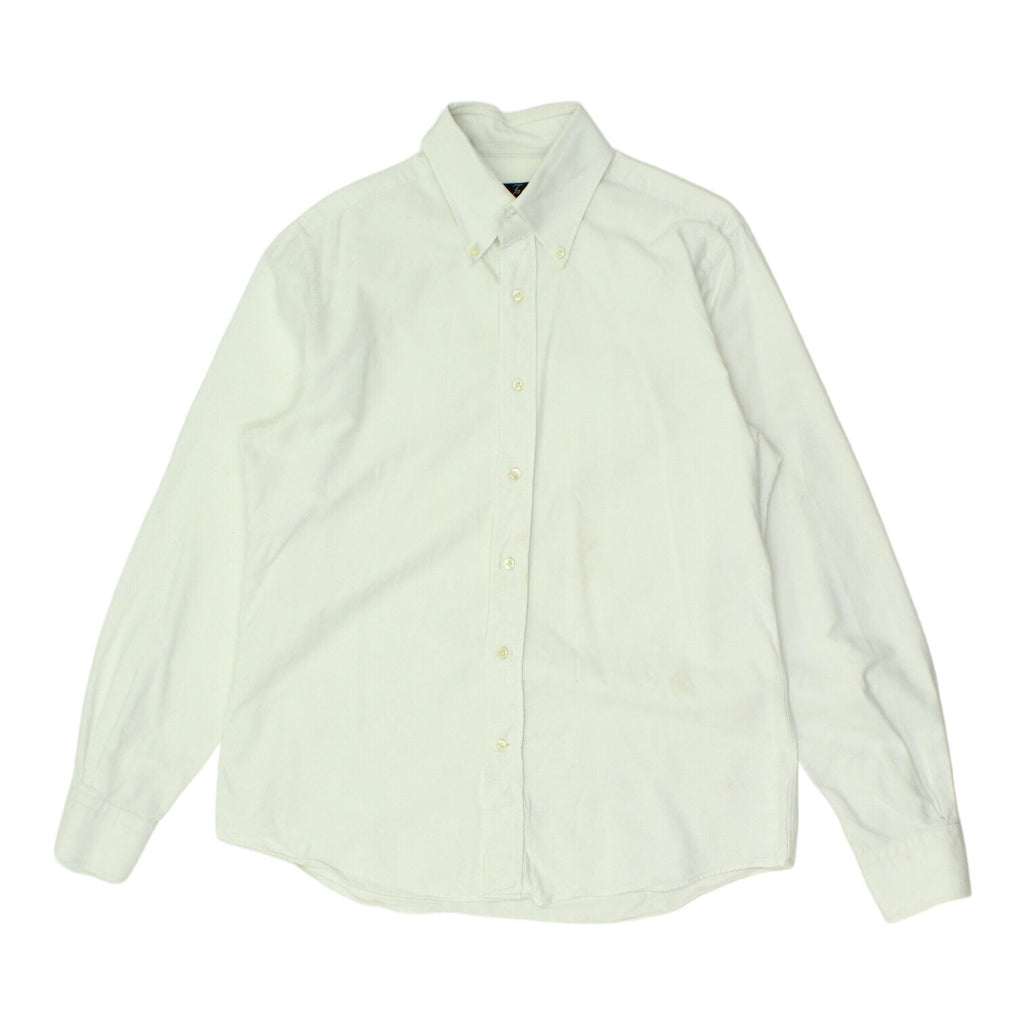 Fay Mens Button Down Collar White Shirt | Vintage High End Designer Formal VTG | Vintage Messina Hembry | Thrift | Second-Hand Messina Hembry | Used Clothing | Messina Hembry 