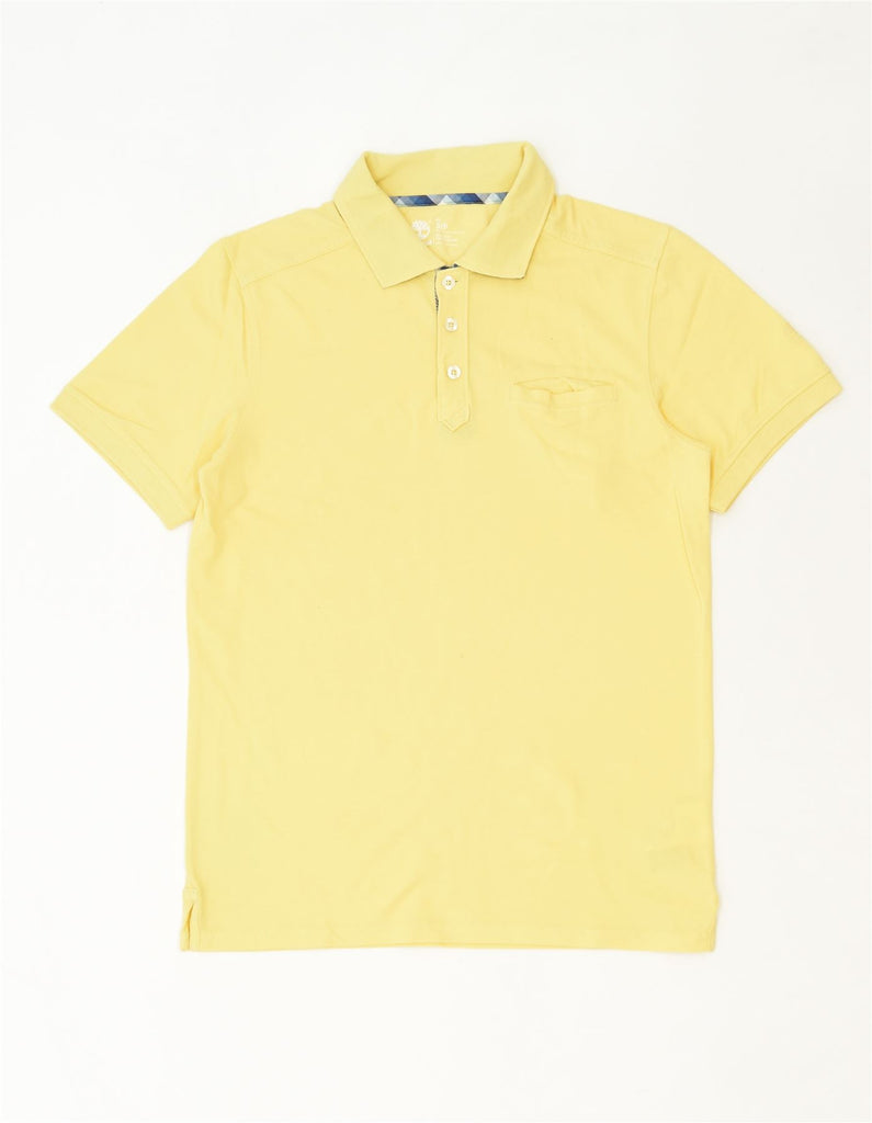 TIMBERLAND Mens Polo Shirt Small Yellow Cotton Classic | Vintage | Thrift | Second-Hand | Used Clothing | Messina Hembry 