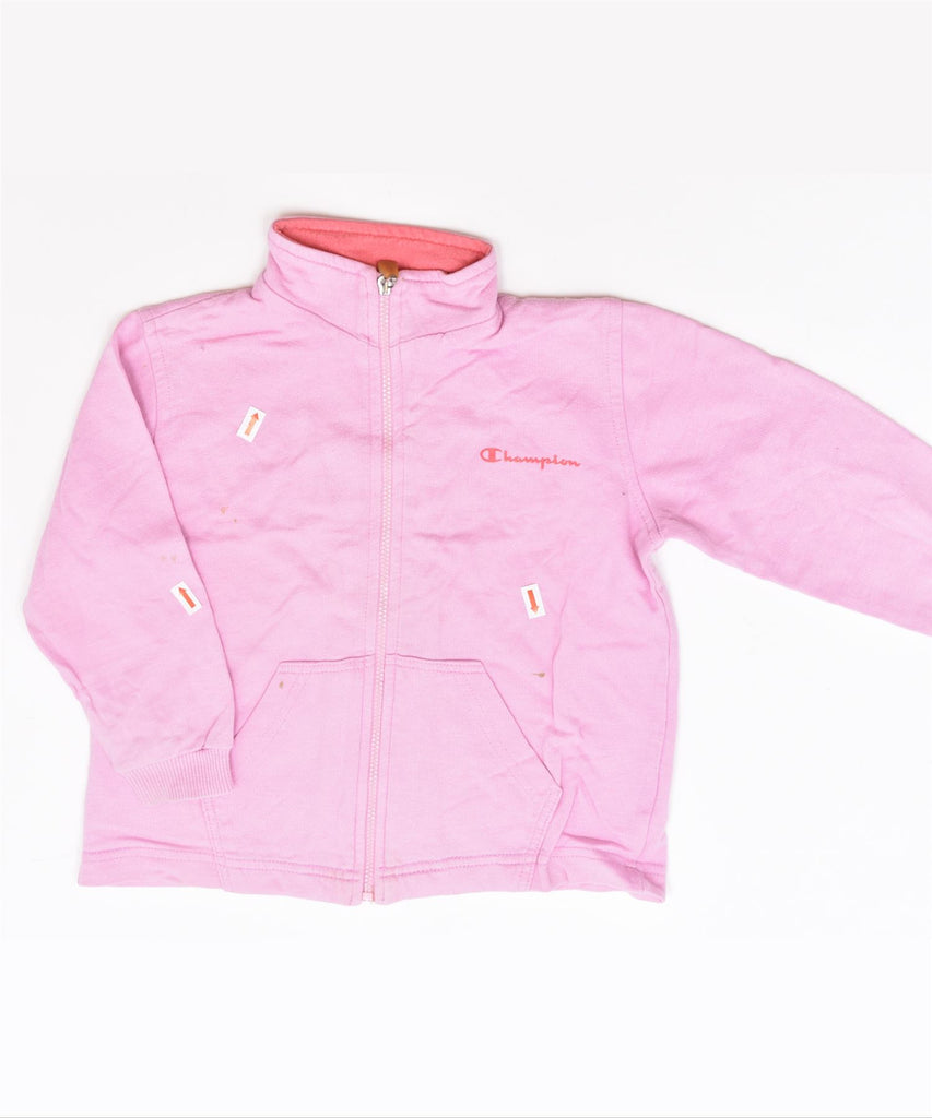 CHAMPION Girls Tracksuit Top Jacket 12-18 Months Pink Cotton | Vintage | Thrift | Second-Hand | Used Clothing | Messina Hembry 