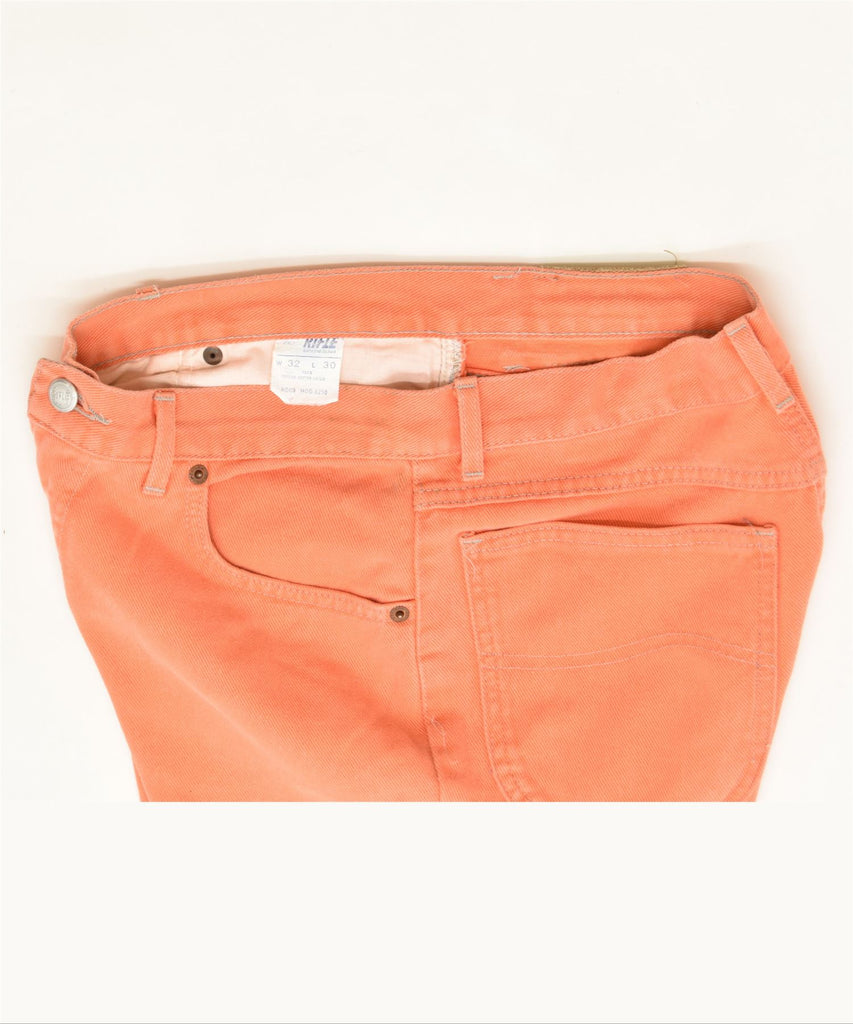 RIFLE Womens Denim Hot Pants W32 Large Orange Cotton Classic | Vintage | Thrift | Second-Hand | Used Clothing | Messina Hembry 